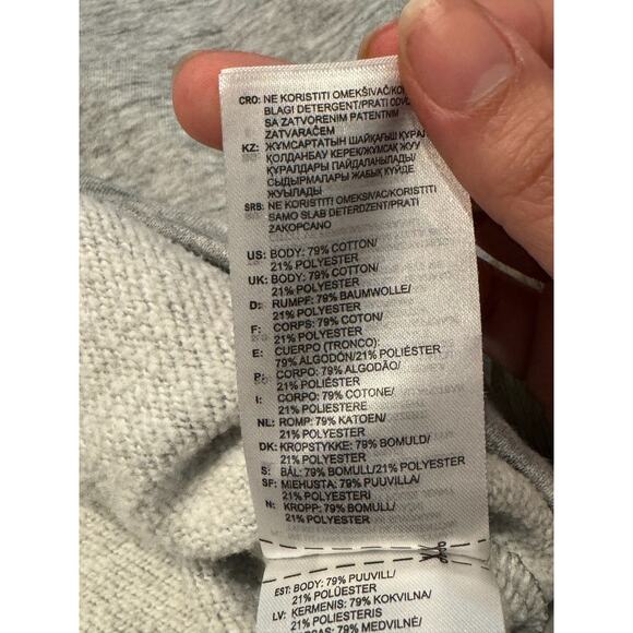 Adidas Mens Gray Hoodie Size Medium - Picture 8 of 11